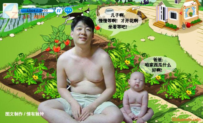 偷菜笑話